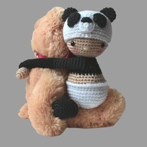 Panda Tieback Crochet Crochet Handmade